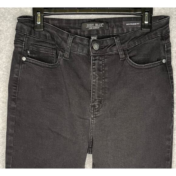 Judy Blue Los Angeles women's denim jeans black boyfriend fit 11/30 - Picture 3 of 7